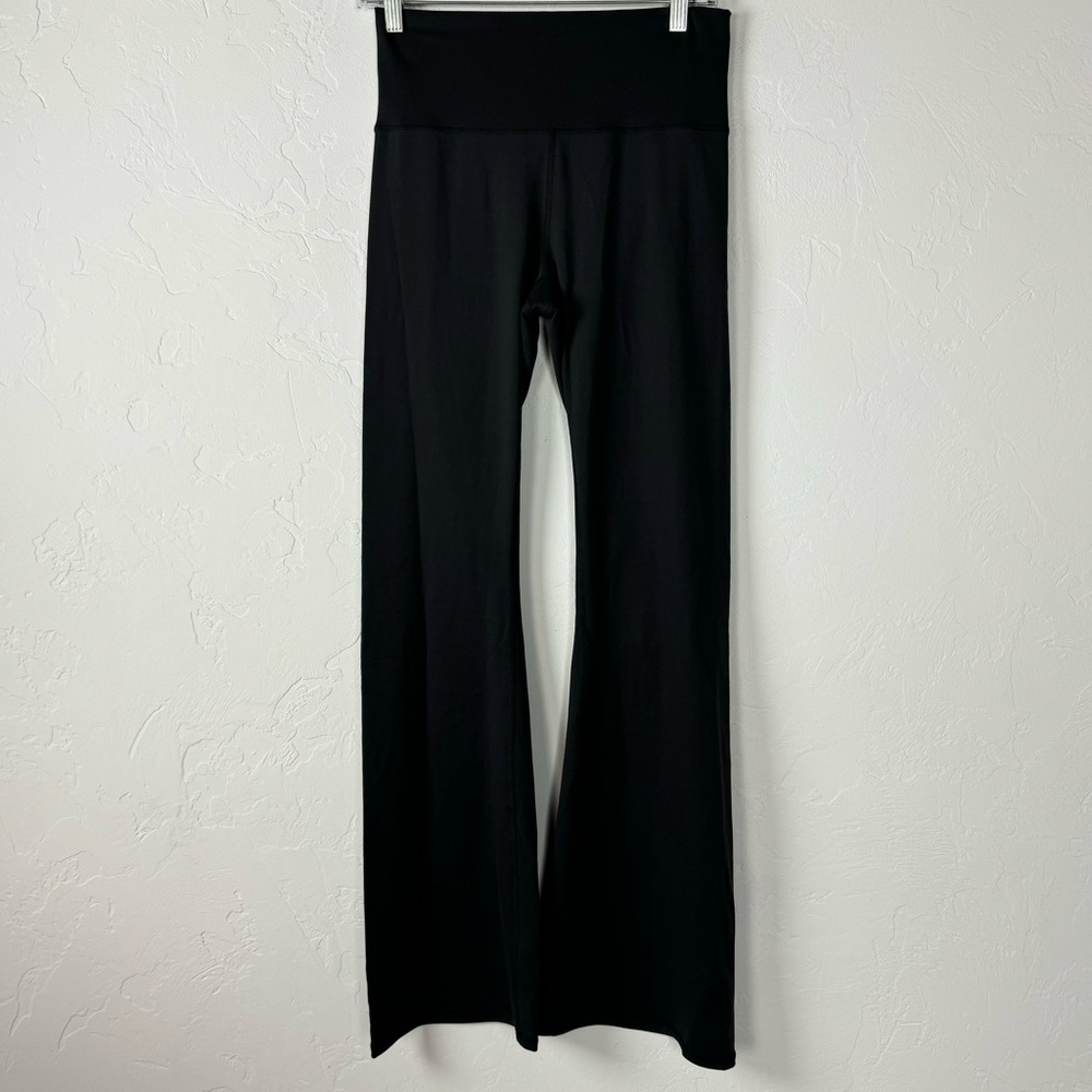Prana Leggings Luxara Flare Pant Solid Black Workout Yoga High Rise Stretch Knit